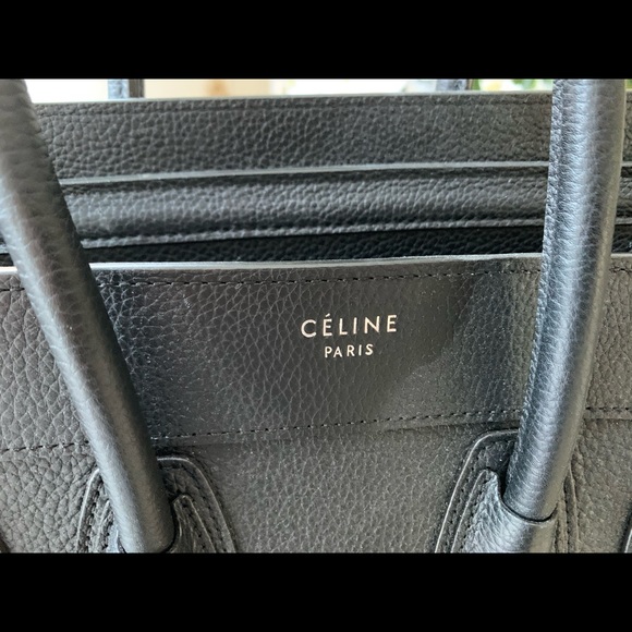 Black Celine pebble purse - Picture 2 of 6